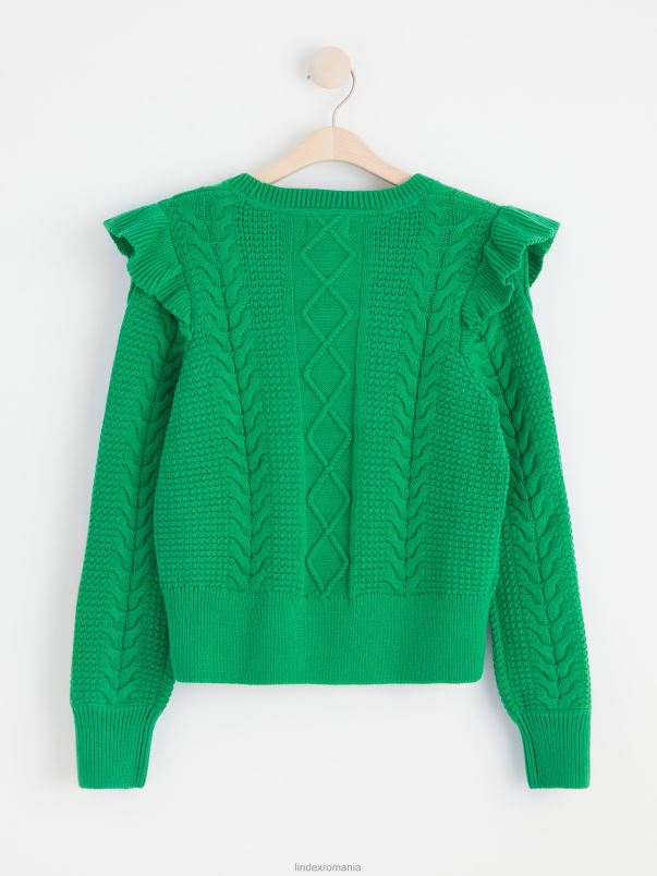 îmbrăcăminte VHZ2F792 pulover tricotat femei verde Lindex