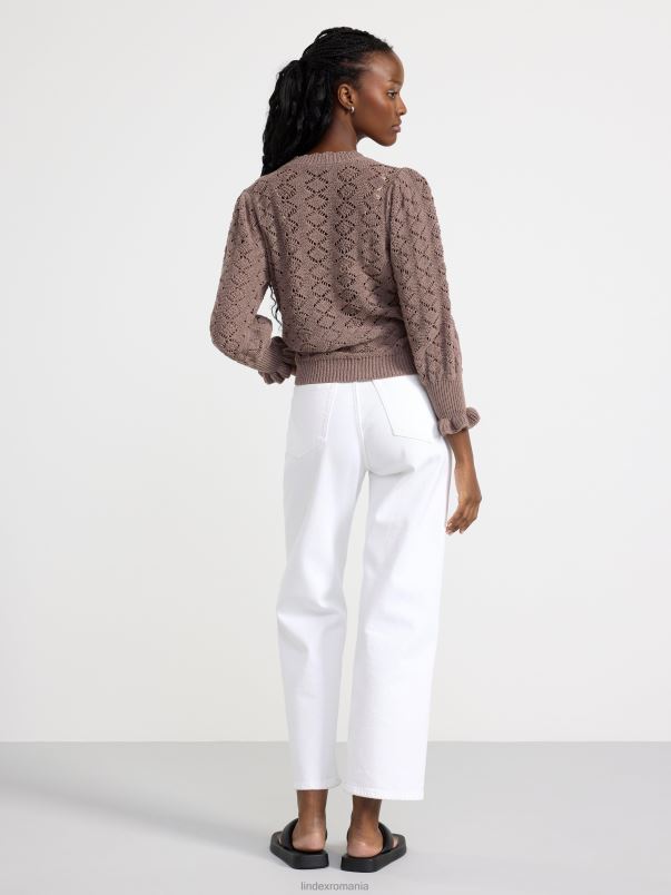 îmbrăcăminte VHZ2F809 pulover tricotat femei maro Lindex