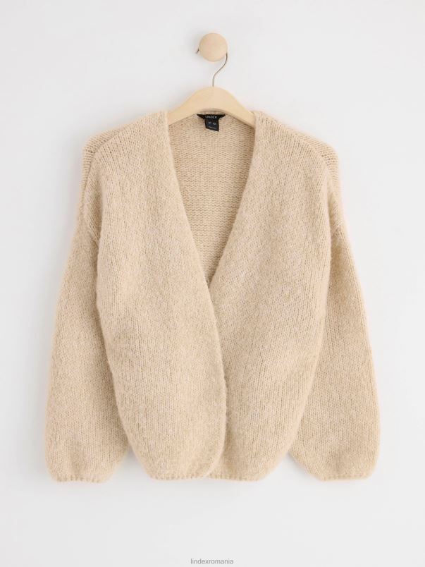 îmbrăcăminte VHZ2F813 cardigan tricotat femei bej Lindex