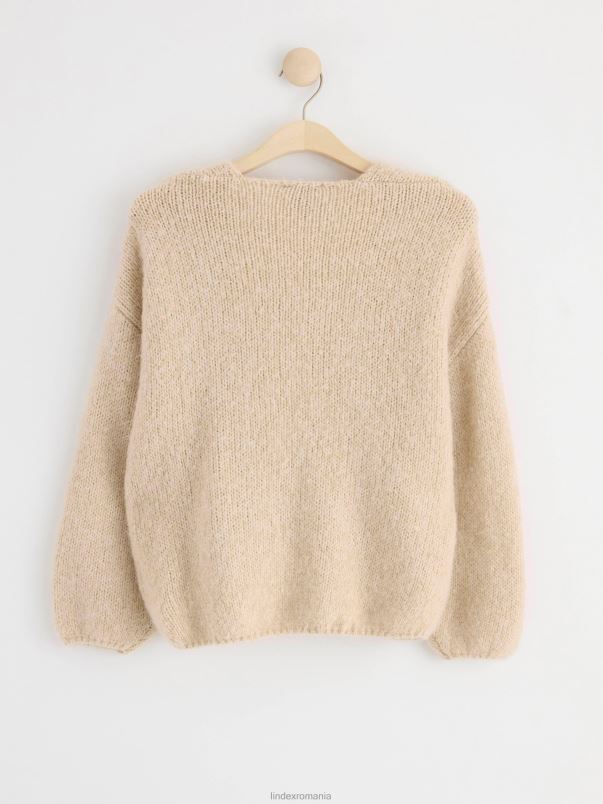 îmbrăcăminte VHZ2F813 cardigan tricotat femei bej Lindex