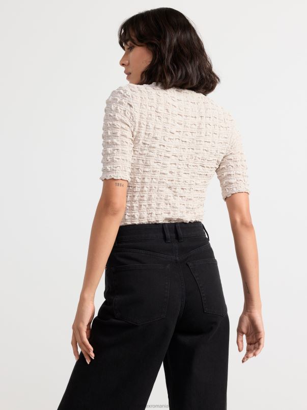 îmbrăcăminte VHZ2F172 vârf șifonat femei bej deschis Lindex