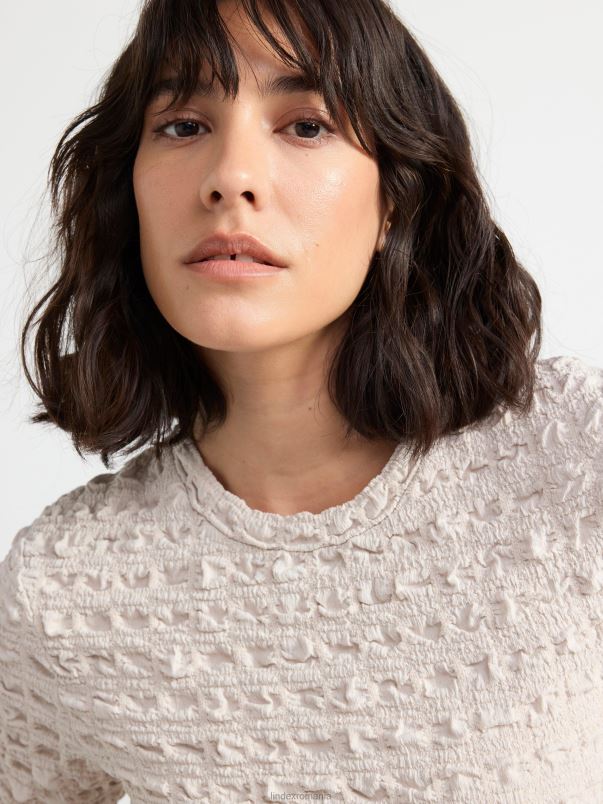 îmbrăcăminte VHZ2F172 vârf șifonat femei bej deschis Lindex