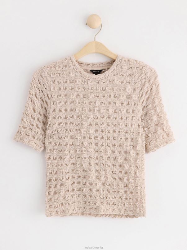 îmbrăcăminte VHZ2F172 vârf șifonat femei bej deschis Lindex