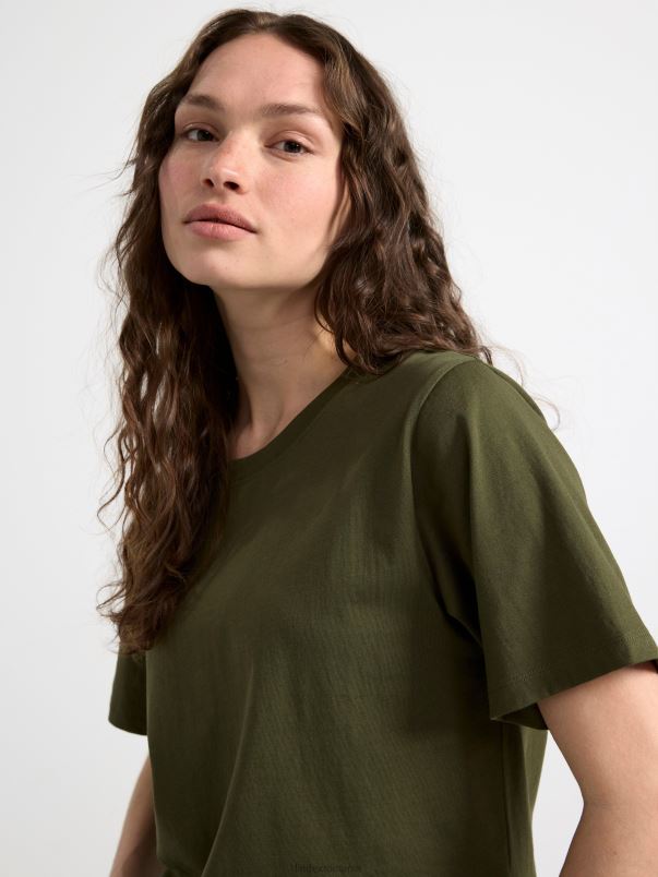 îmbrăcăminte VHZ2F189 tricou femei kaki Lindex