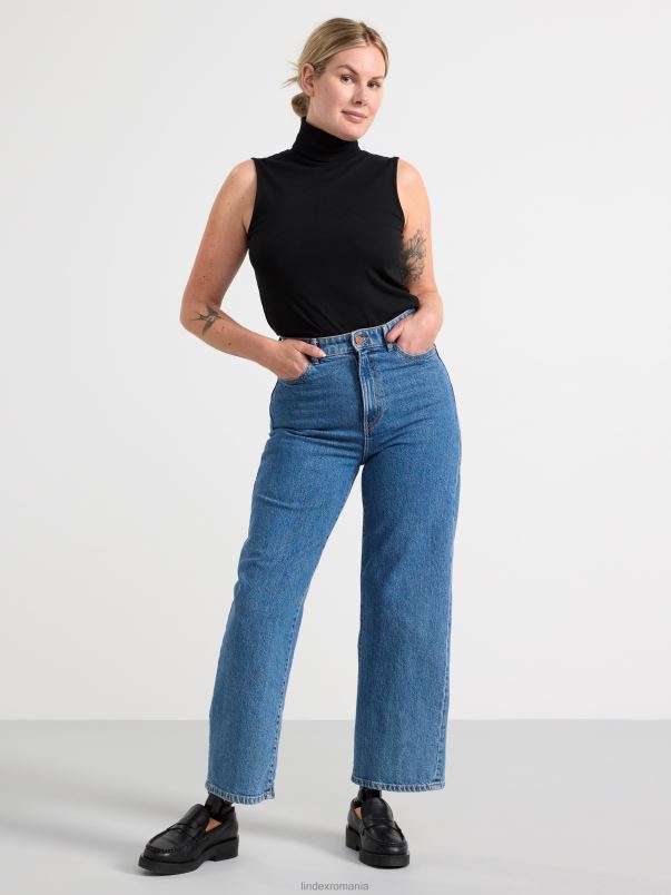 îmbrăcăminte VHZ2F205 top fără mâneci cu gât rulat femei negru Lindex