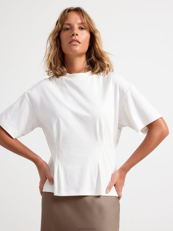 îmbrăcăminte VHZ2F207 top cu maneca scurta nou femei aproape alb Lindex