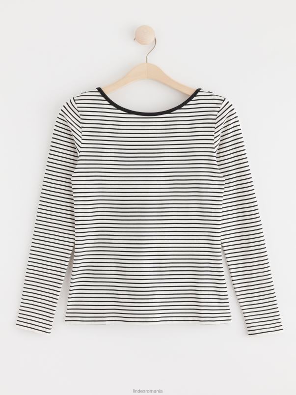 îmbrăcăminte VHZ2F211 deasupra cu dungi femei alb deschis Lindex