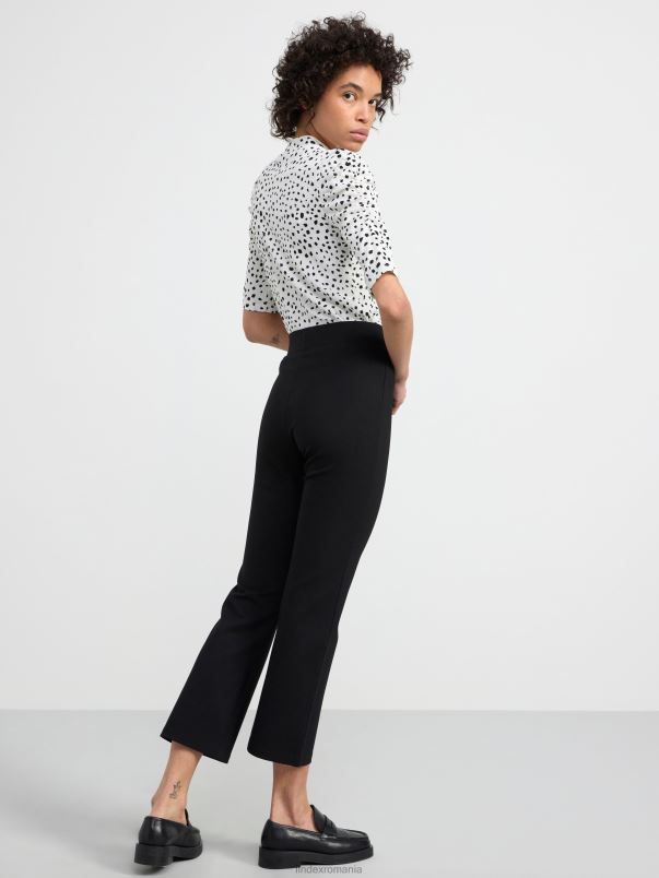 îmbrăcăminte VHZ2F295 top texturat cu maneci bufante femei alb deschis Lindex