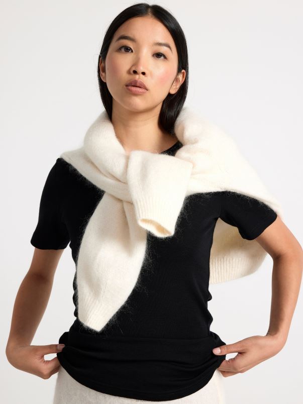 îmbrăcăminte VHZ2F300 tricou din lana merinos femei negru Lindex