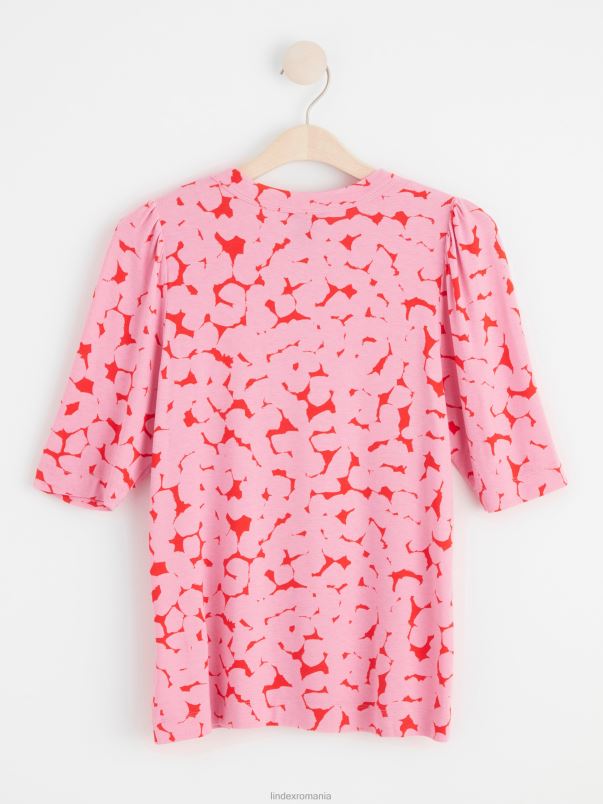 îmbrăcăminte VHZ2F354 top cu maneca scurta femei roz Lindex