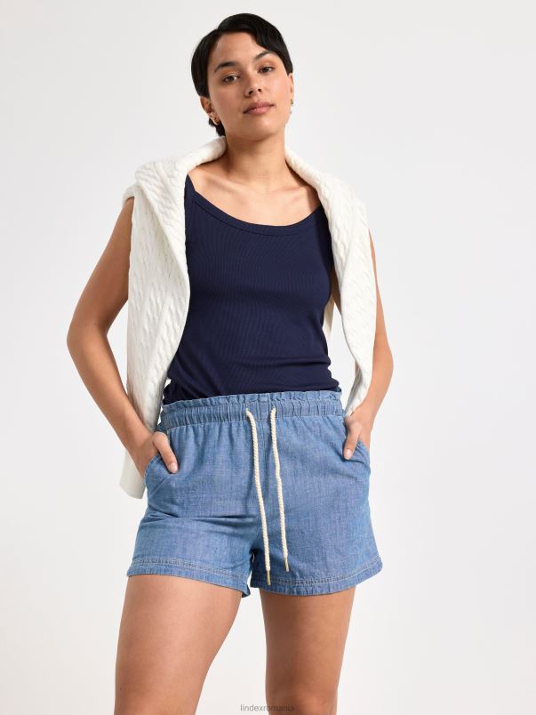 îmbrăcăminte VHZ2F369 vestă cu nervuri femei marina Lindex