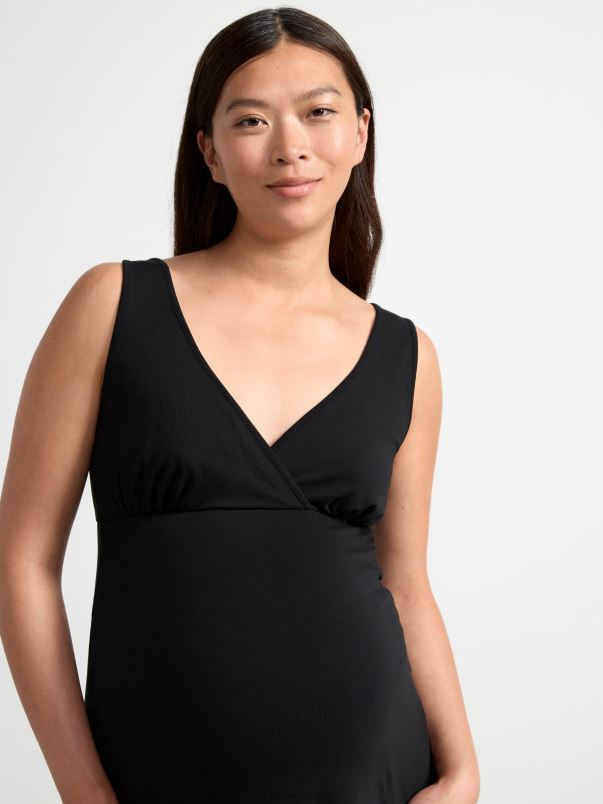 îmbrăcăminte VHZ2F2106 rochie de noapte pentru mama femei negru Lindex