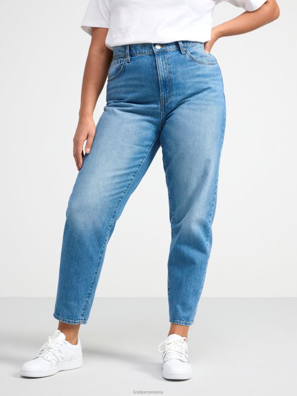 îmbrăcăminte VHZ2F590 pam mom fit blugi cu talie înaltă femei albastru denim Lindex