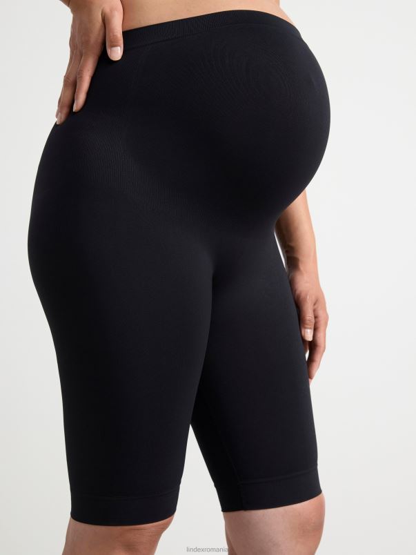 îmbrăcăminte VHZ2F1299 pantaloni scurți de bicicletă fără sudură pentru mama femei negru Lindex