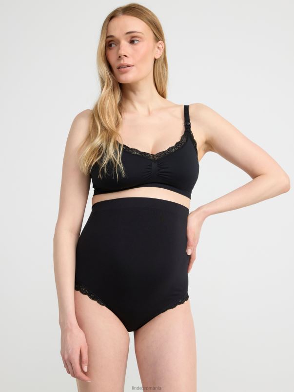 îmbrăcăminte VHZ2F1135 slip mama cu talie înaltă femei negru Lindex