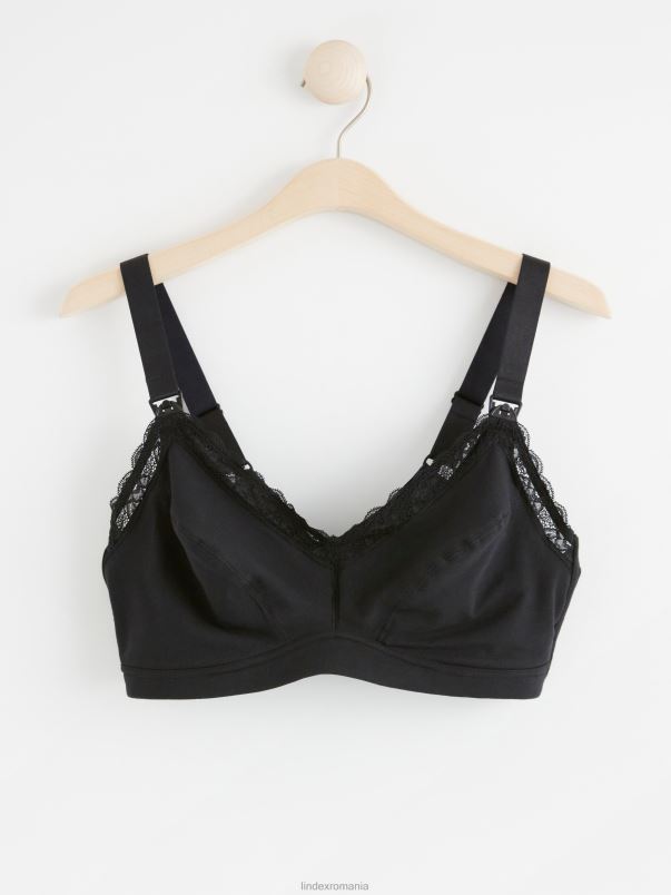 îmbrăcăminte VHZ2F1133 sutien de alaptare cu dantela femei negru Lindex