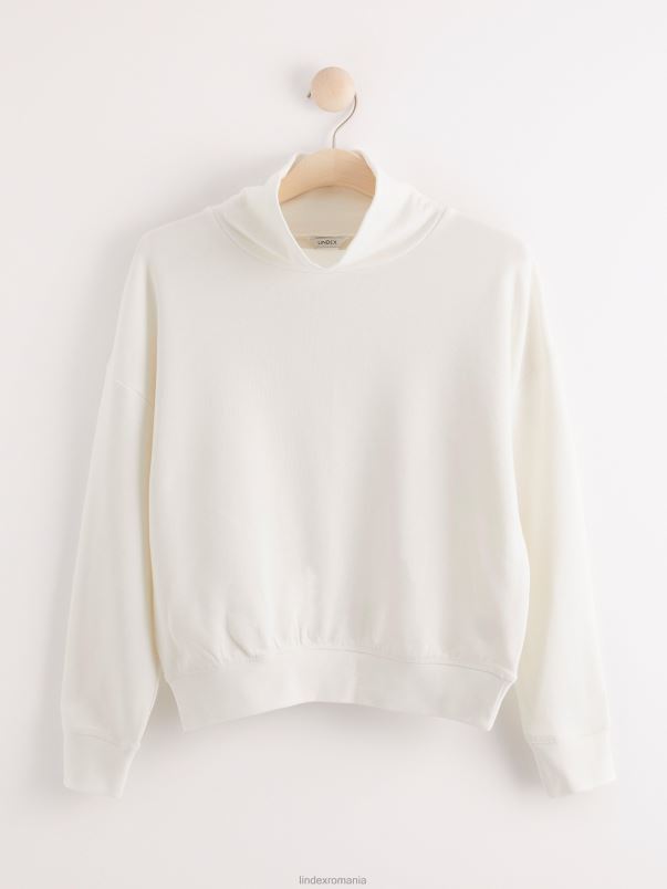 îmbrăcăminte VHZ2F366 hanorac cu gât simulat de mama femei alb praf deschis Lindex