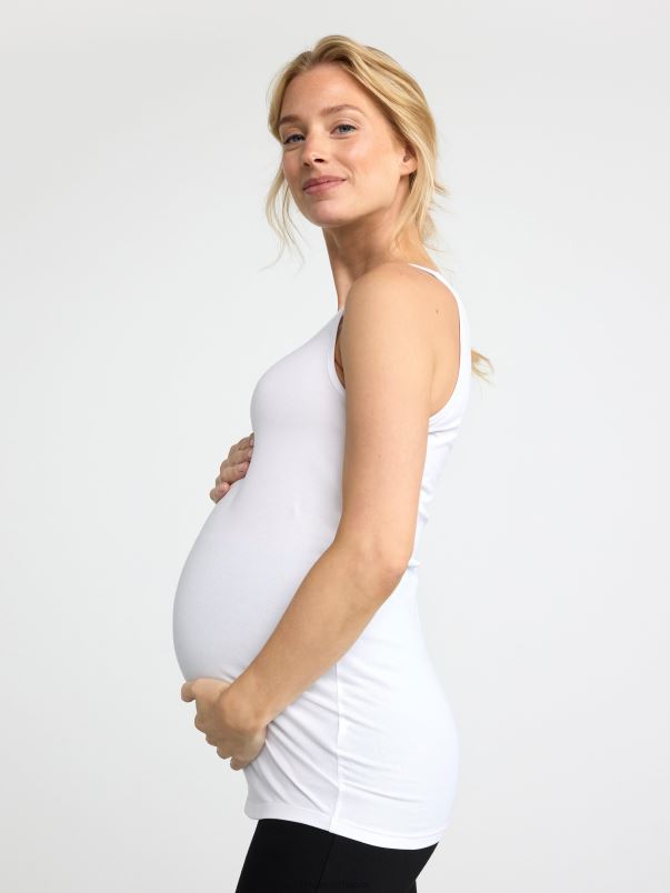 îmbrăcăminte VHZ2F281 mamă maiou femei alb Lindex